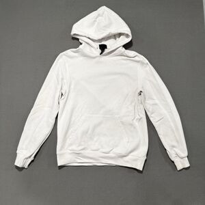 H&M Relaxed Fit Coupe Decontracte Pullover Hoodie, Size (Small)Color (White)
